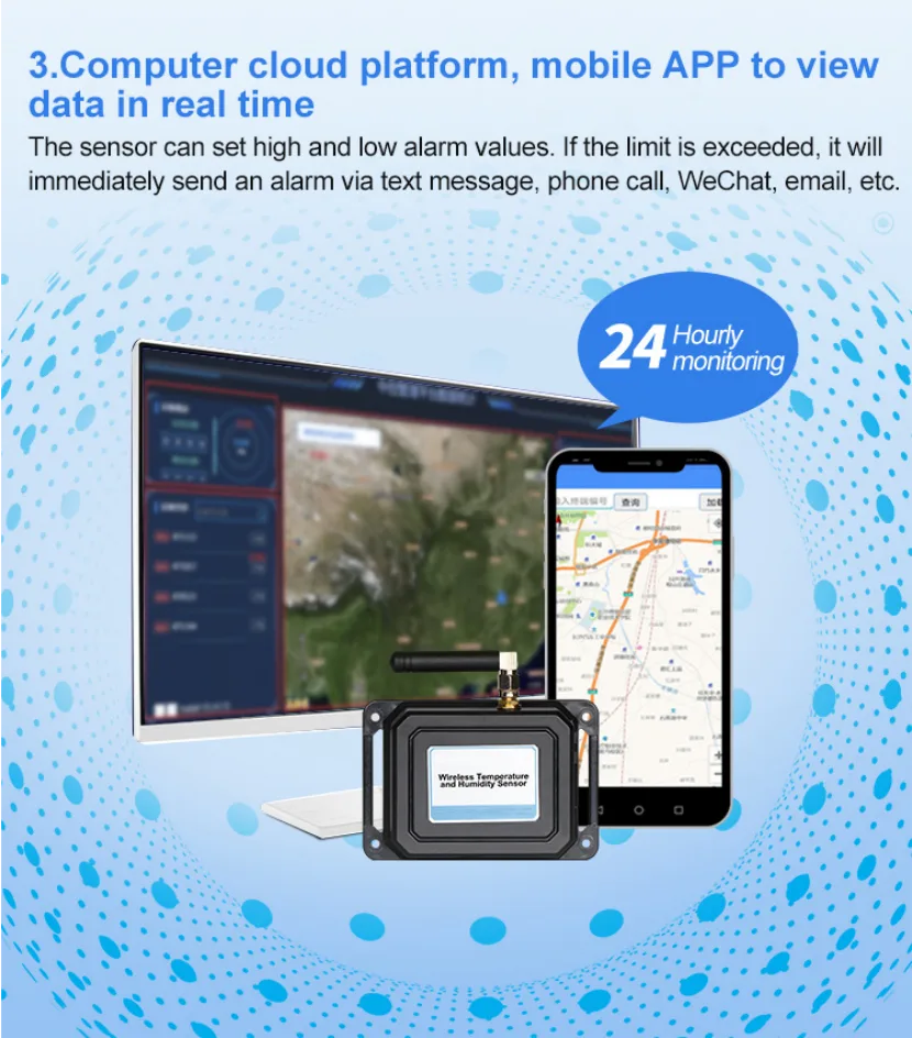 AZIC100-2101 Wireless Temperature and Humidity Sensor