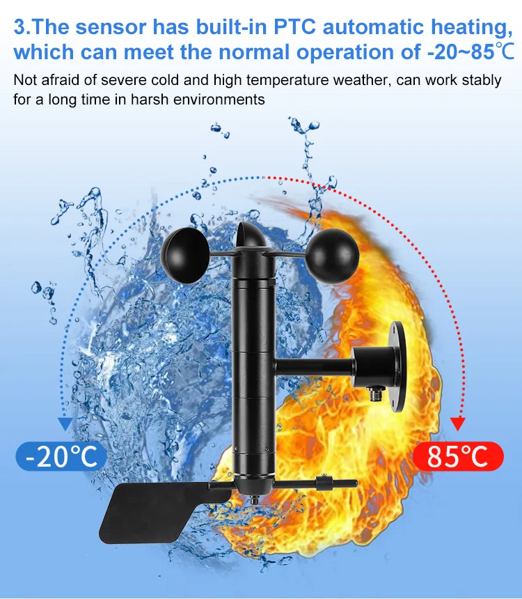 AZIC200-205A Heated Wind Speed and Direction Sensor AZIC200-205A Heated Wind Speed and Direction Sensor