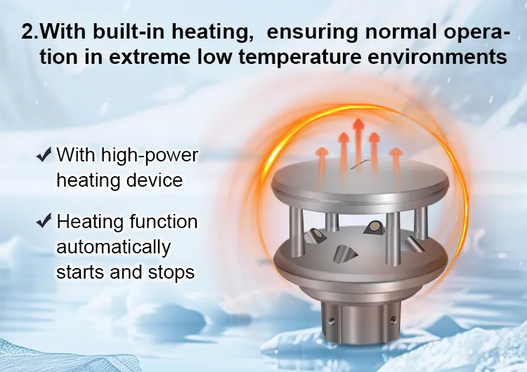 AZIC200-207 Anti-freezing Ultrasonic Anemometer