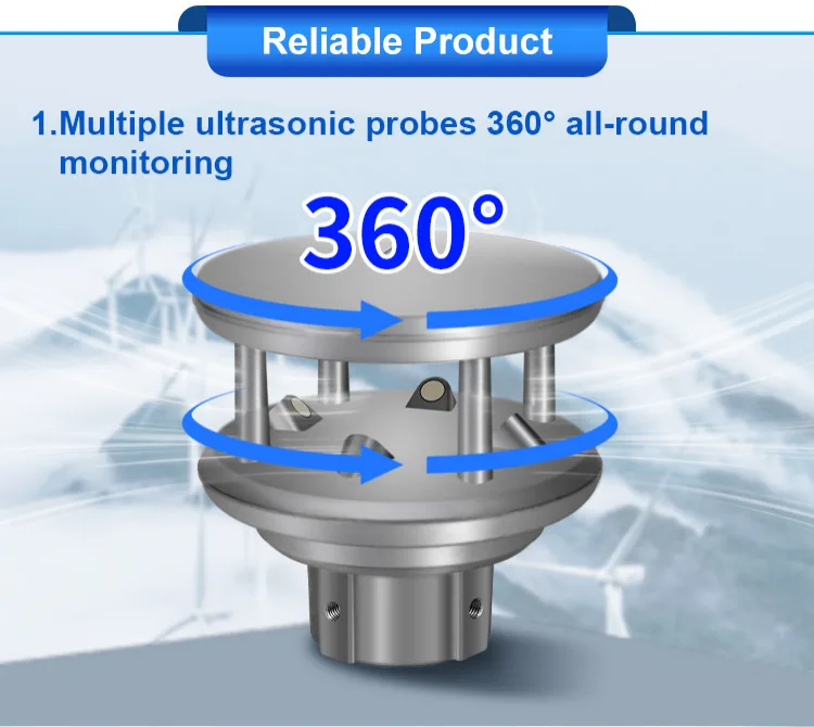 AZIC200-207 Anti-freezing Ultrasonic Anemometer