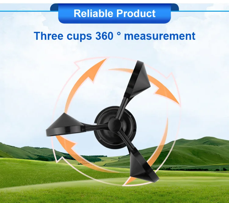 AZIC200-1002 Plastic RS485 Modbus Cup&nbsp;Wind Speed Sensor