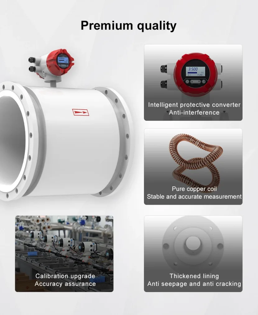 AZIC900-102 carbon steel body electromagnetic flow meters