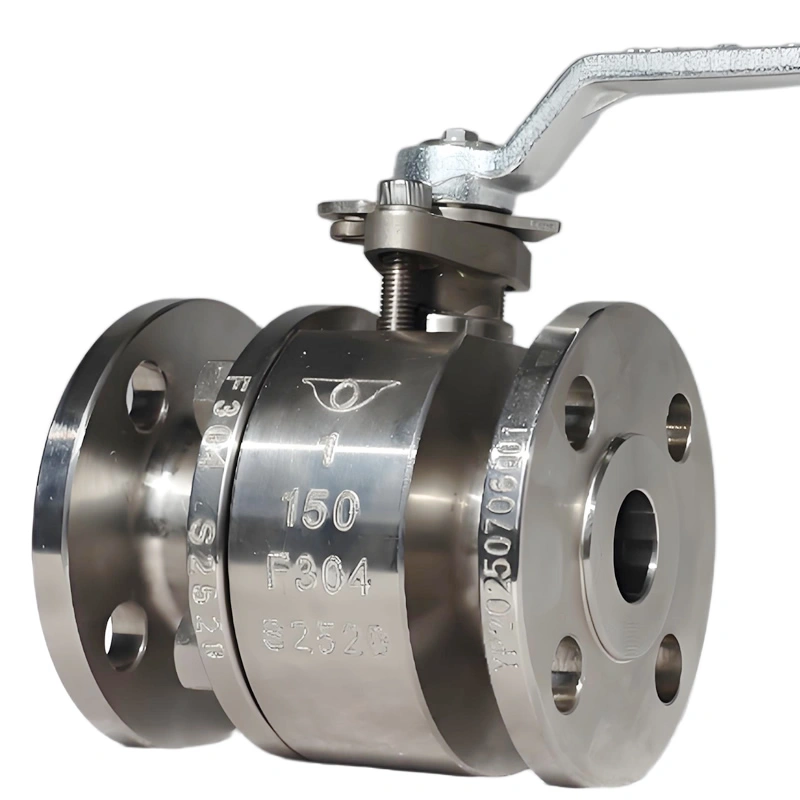 1” 150LB F304 Raised Face Flange Handle Operated Floating Ball Valve