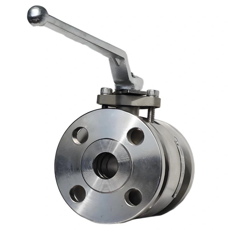 1” 150LB F304 Raised Face Flange Handle Operated Floating Ball Valve - Image 2