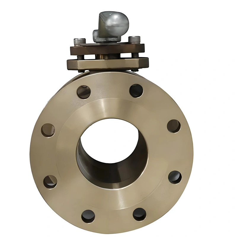 DN100 150LB Aluminum Nickel Bronze C95500 2PC Full Bore Flanged Floating Ball Valve - Image 1