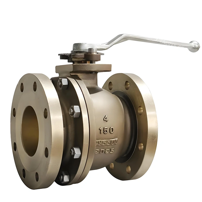 DN100 150LB Aluminum Nickel Bronze C95500 2PC Full Bore Flanged Floating Ball Valve - Image 3