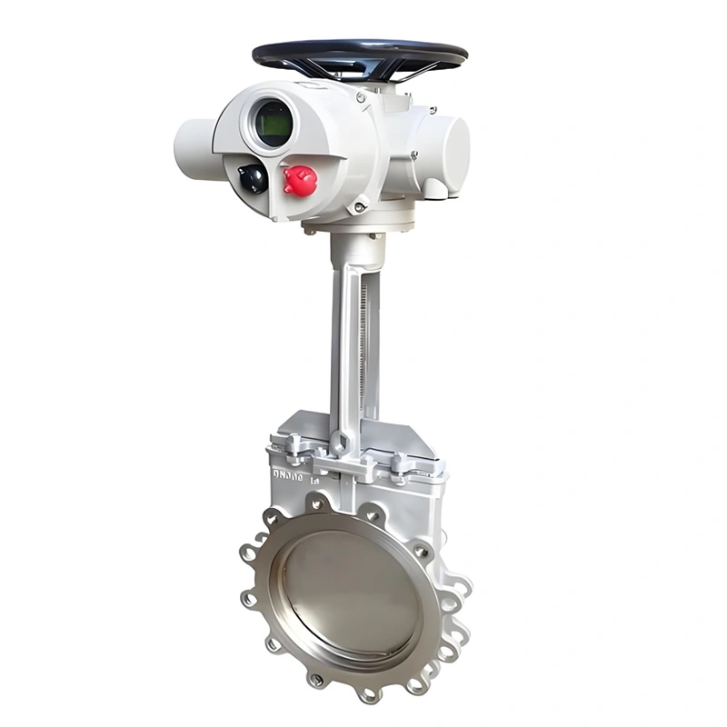 4inch Stainless Steel Flanged Low Pressure Knife Gate Valve Driven by Electric Actuator - Image 3