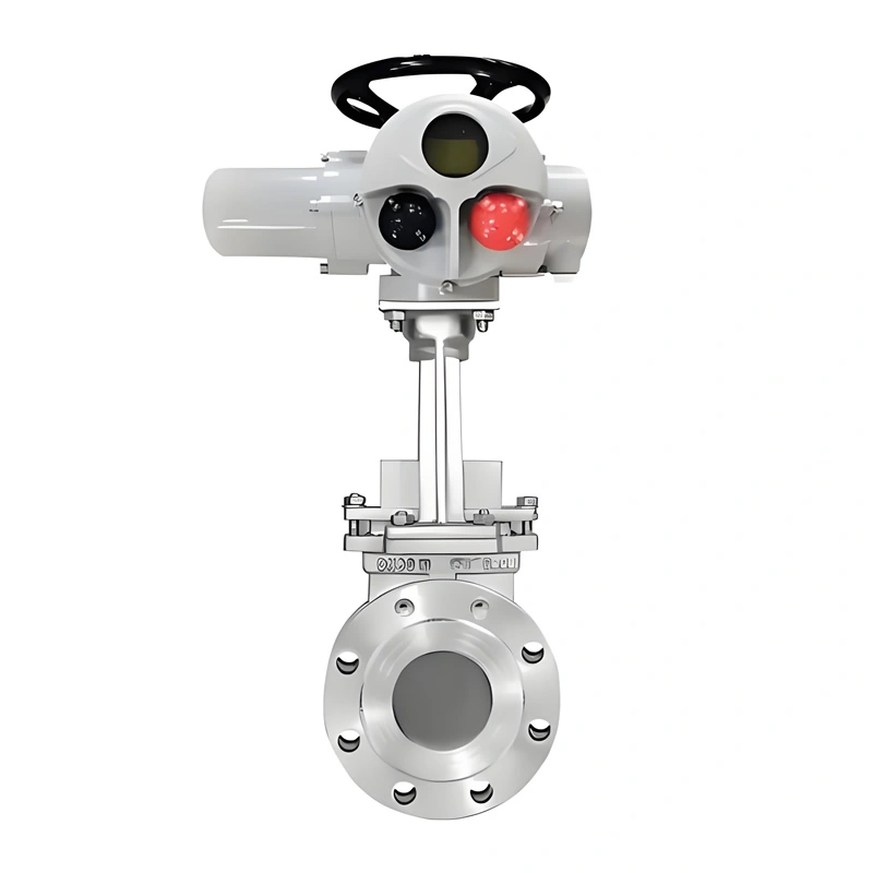 4inch Stainless Steel Flanged Low Pressure Knife Gate Valve Driven by Electric Actuator - Image 4