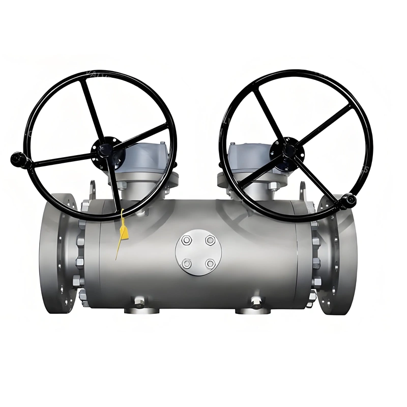 6 inch 600lb Double Ball A105n Trunnion Double Block and Bleed Ball Valve - Image 4
