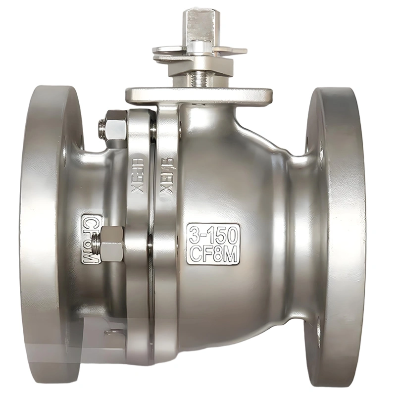 ANSI 150LB Flange Stainless Steel 304 316 CF8M PTFE Seal Floating Ball Valve