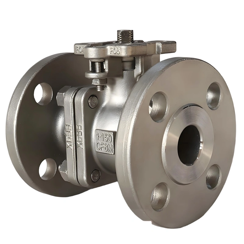 ANSI 150LB Flange Stainless Steel 304 316 CF8M PTFE Seal Floating Ball Valve - Image 2