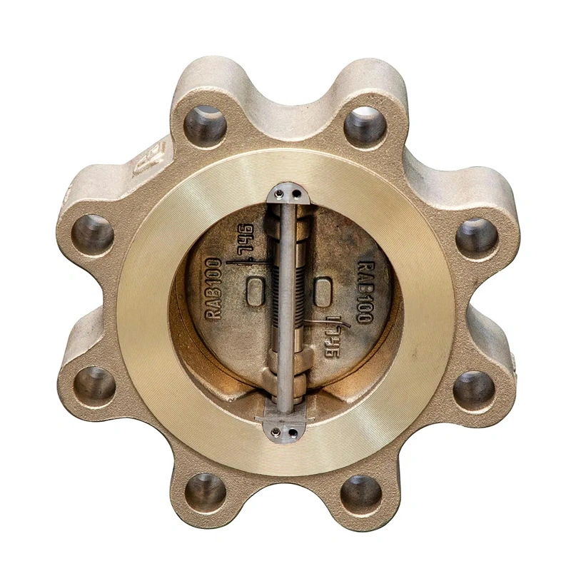ANSI C95800 Double Plate Aluminum Bronze Lug Type Swing Check Valve - Image 3