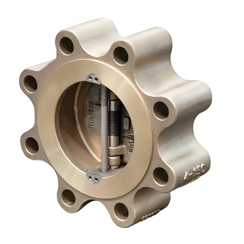 ANSI C95800 Double Plate Aluminum Bronze Lug Type Swing Check Valve - Image 4