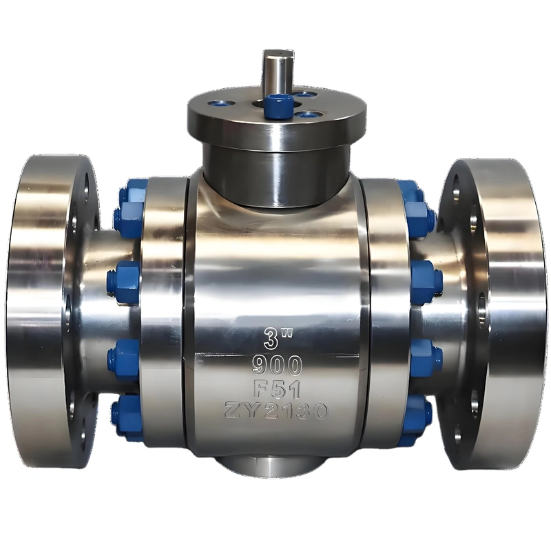 2″~24″ ANSI Class 150~900lb Stainless Steel 2PC Trunnion Mounted Flanged Ball Valve - Image 1