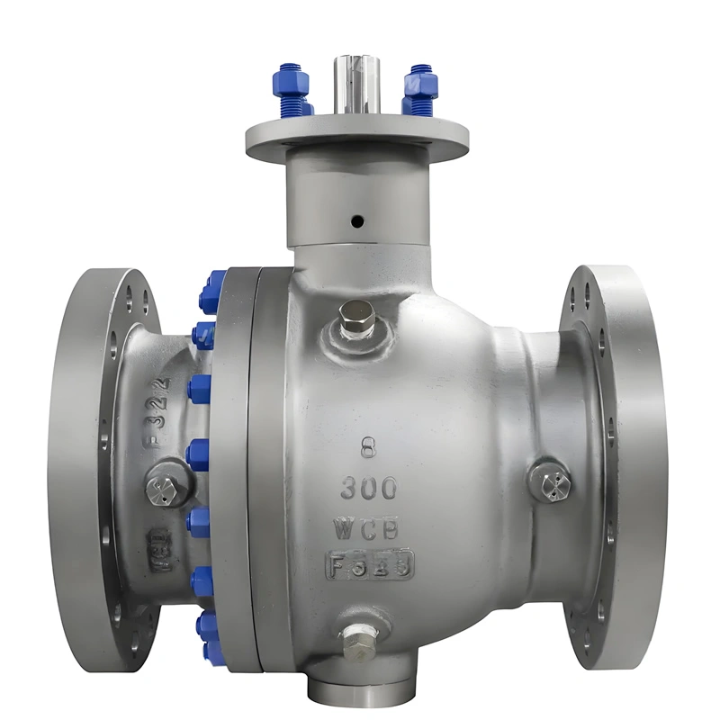 ANSI DN100 Class 300 Carbon Steel Wcb with Top Flange 2PC Trunnion Mounted Ball Valve - Image 3