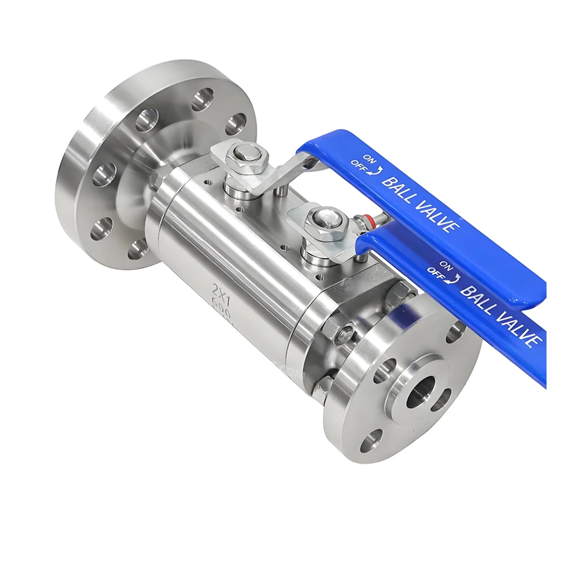 ANSI Stainless Steel F304 F316 Flanged Lever Gear Double Block and Bleed Ball Valve - Image 2