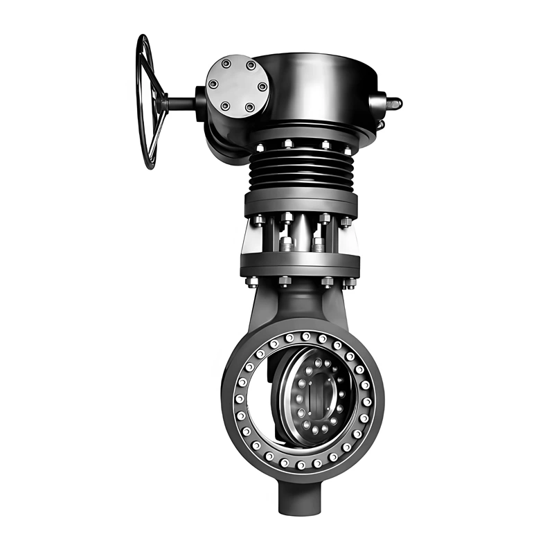 API 6D ASTM Carbon Steel Triple Eccentric Hard Seal Flange High-Temperature Butterfly Valve for Water - Image 4
