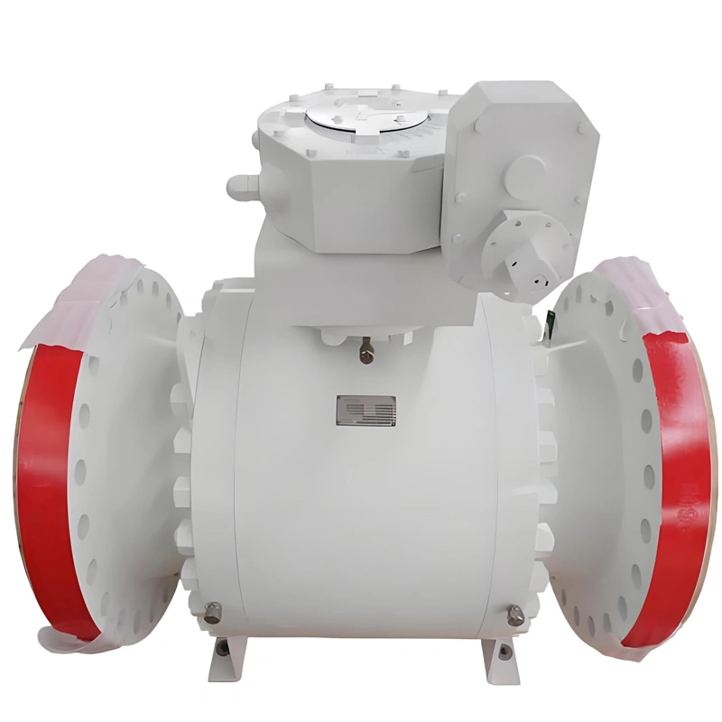 API 6D Forged Gear-Operated Flange Metal to Metal Seat Trunnion-Mounted Ball Valve - Image 1