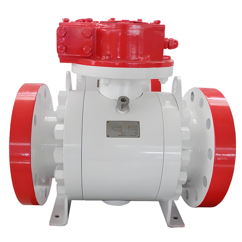 API 6D Forged Gear-Operated Flange Metal to Metal Seat Trunnion-Mounted Ball Valve - Image 3