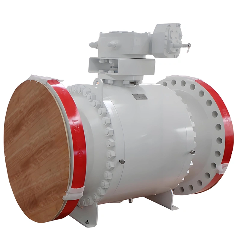 API 6D Forged Gear-Operated Flange Metal to Metal Seat Trunnion-Mounted Ball Valve - Image 4