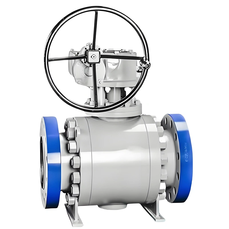API 6D High-Pressure 3 PCS 1500lb Flange-Type Forged Stainless Steel Full Port Trunnion Ball Valve - Image 1