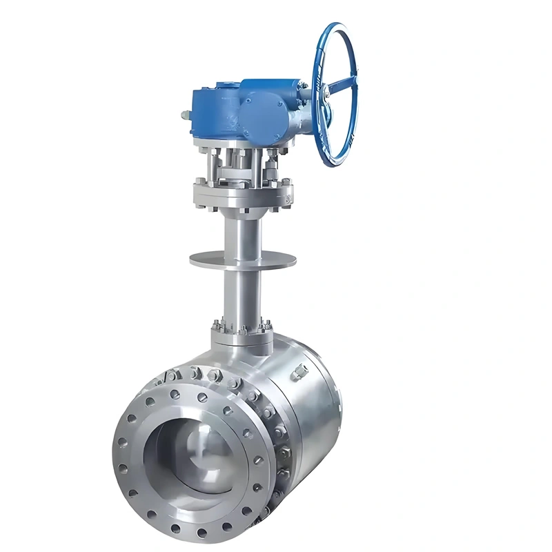API DN300 Class 300 F316 Metal Seal Manual Three-Piece Cryogenics Temperature Trunnion Mounted Ball Valve - Image 3