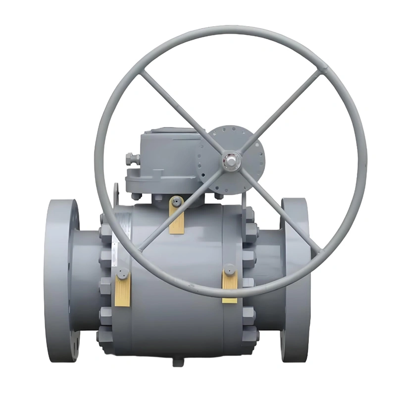 API Standard Carbon Steel WCB 3-Piece Trunnion Mounted Cast Steel Trunnion Ball Valve - Image 1