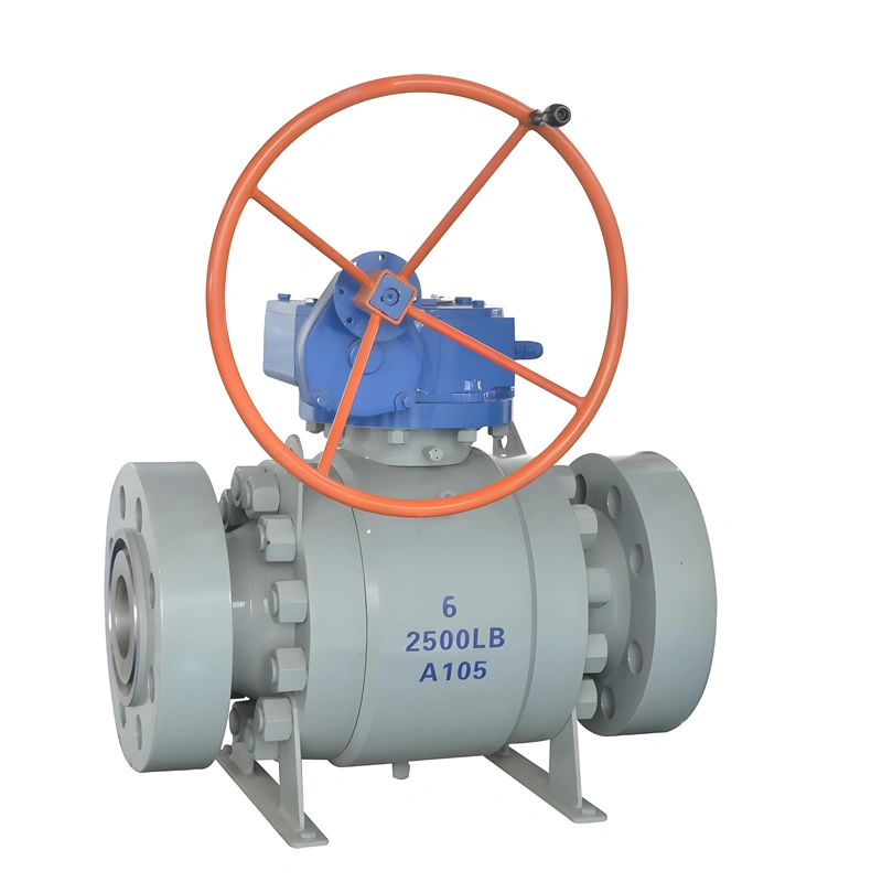 API Standard Carbon Steel WCB 3-Piece Trunnion Mounted Cast Steel Trunnion Ball Valve - Image 3