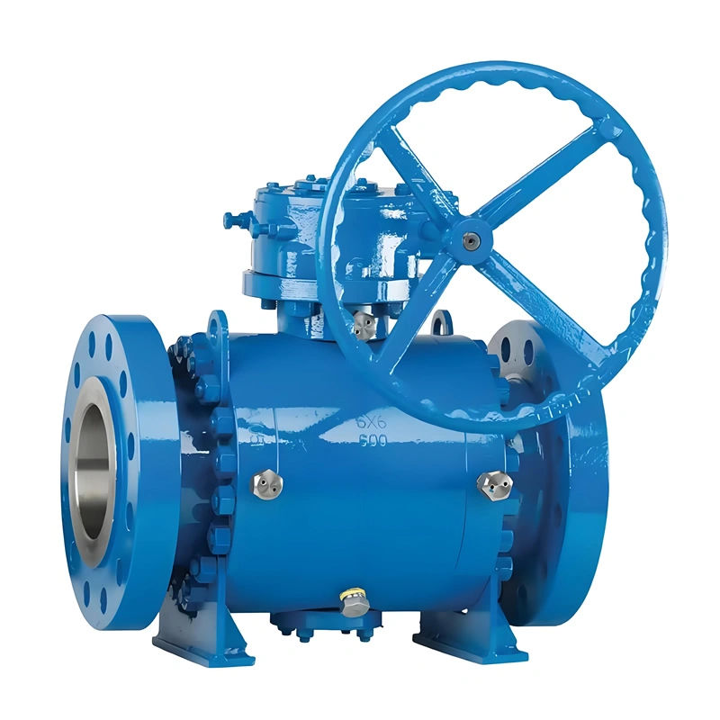 API Standard Carbon Steel WCB 3-Piece Trunnion Mounted Cast Steel Trunnion Ball Valve - Image 4