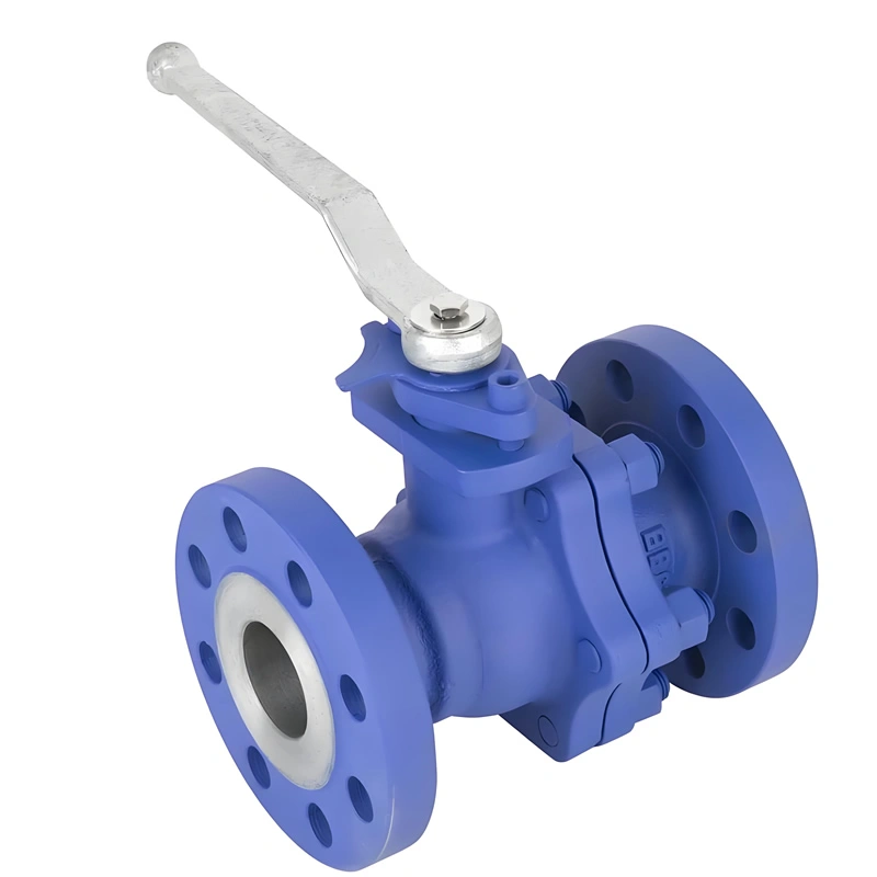 API608 2″ 100LB WCB Manual PTFE/PFA/FEP Lined Stainless Steel Floating Ball Valve - Image 5
