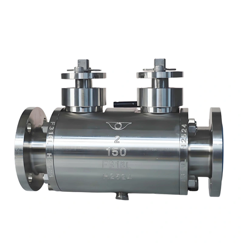 API6D DN50 SS316L DBB 150LB Double Block and Bleed Ball Valve - Image 2