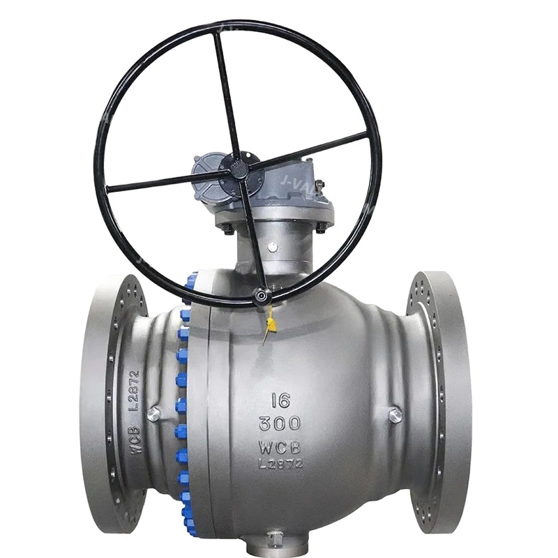 API6d 16inch Class 300 Cast Steel Wcb/Wcc/Lcc Gear Flanged Trunnion Ball Valve - Image 3