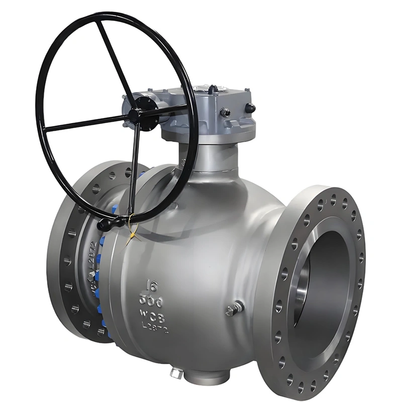 API6d 16inch Class 300 Cast Steel Wcb/Wcc/Lcc Gear Flanged Trunnion Ball Valve - Image 4
