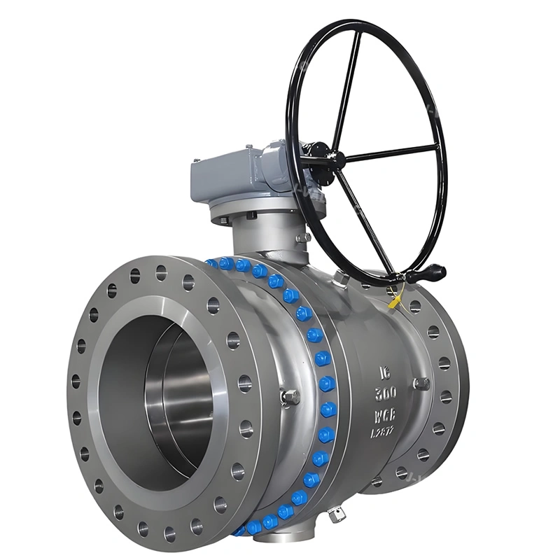 API6d 16inch Class 300 Cast Steel Wcb/Wcc/Lcc Gear Flanged Trunnion Ball Valve - Image 5