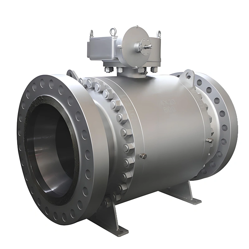API6d DN100 Class300 Forged Steel Flanged Type RF Metal Seal Trunnion Mounted Ball Valve - Image 3