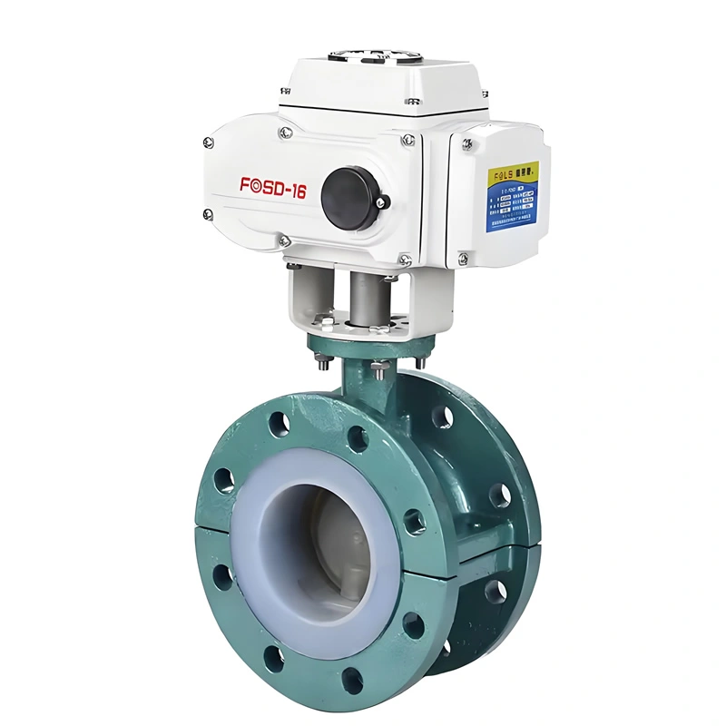 DN100~DN800 PN16 Cast Iron/Stainless Steel PTFE Seal Electric Flange Butterfly Valve - Image 2