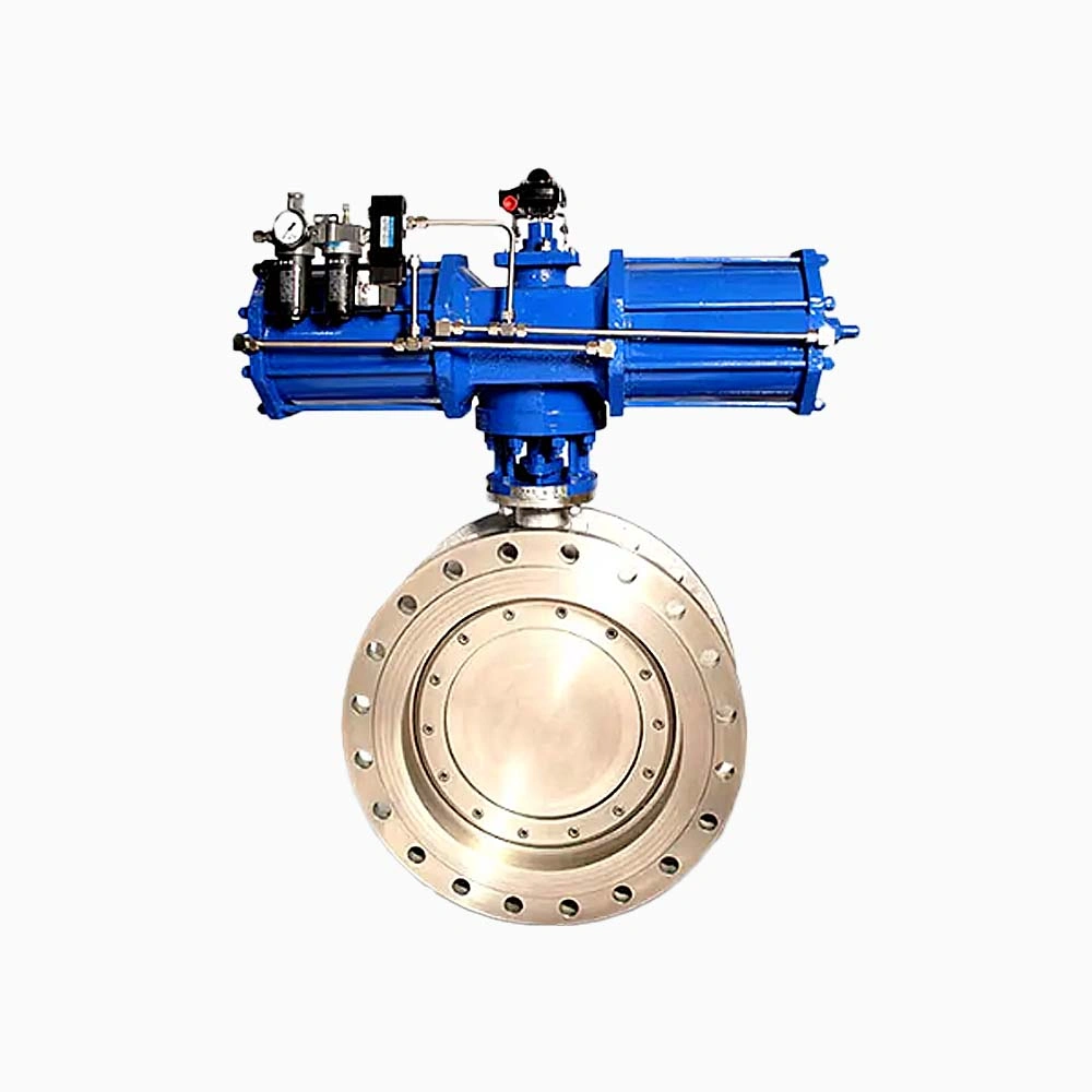 Cast Steel CF8M DN1800 PN16 RF Flange Triple Offset Metal-To-Metal Butterfly Valve - Image 2