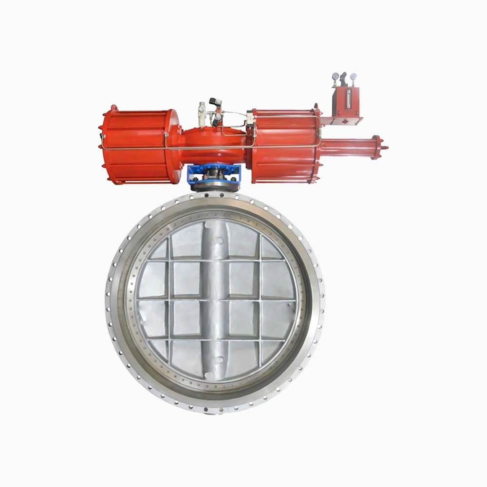 Cast Steel CF8M DN1800 PN16 RF Flange Triple Offset Metal-To-Metal Butterfly Valve - Image 4
