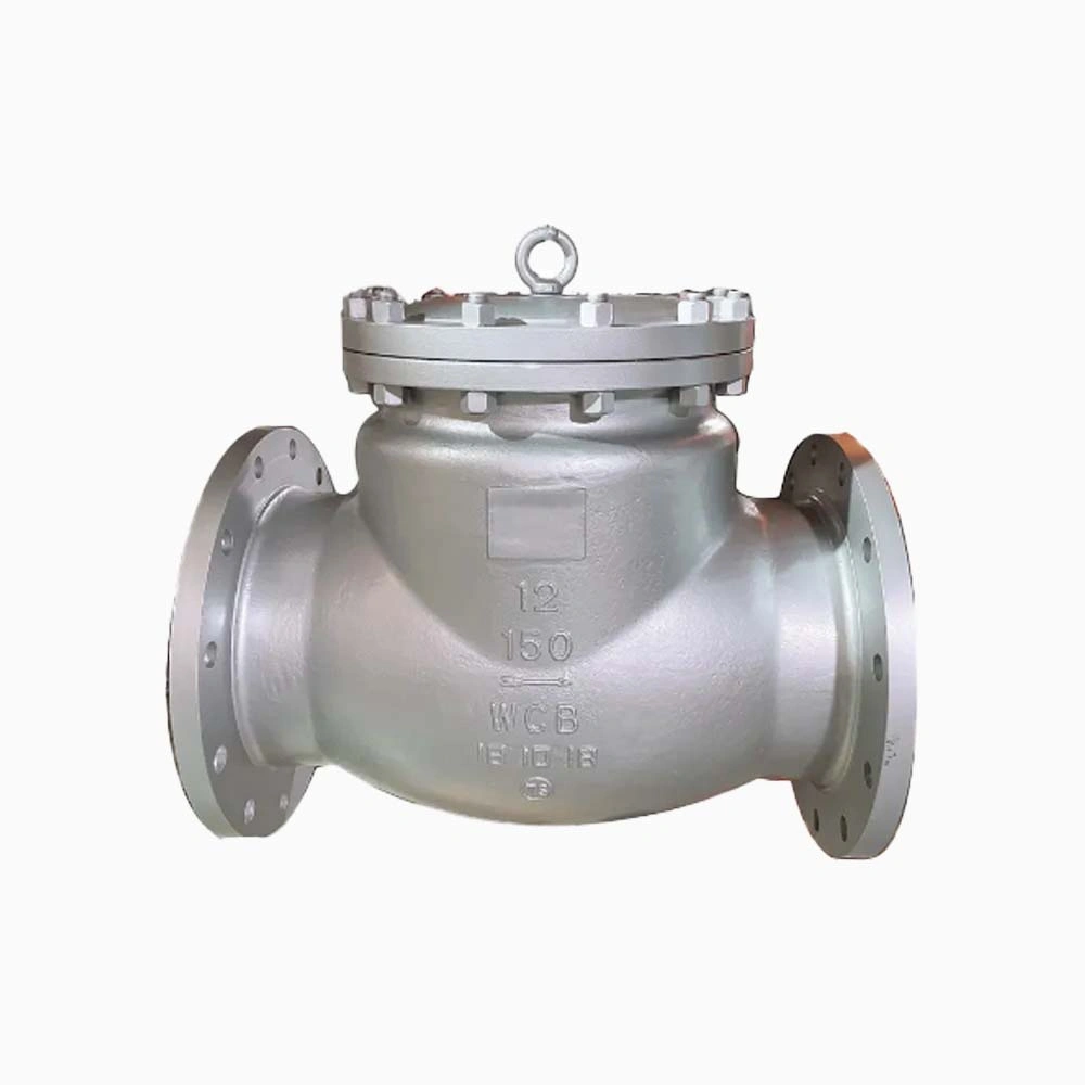 Cast Steel WCB 6” 1500LB RF Flange Swing Check Valve - Image 1