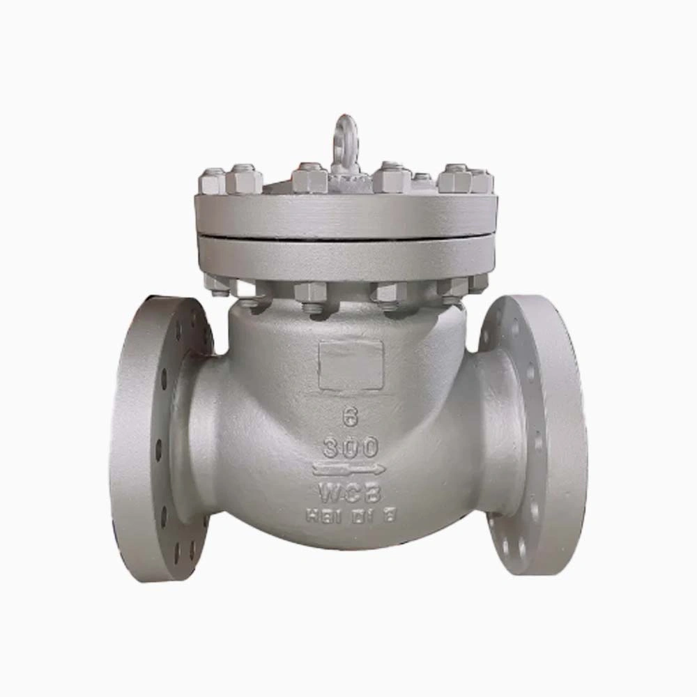 Cast Steel WCB 6” 1500LB RF Flange Swing Check Valve - Image 4