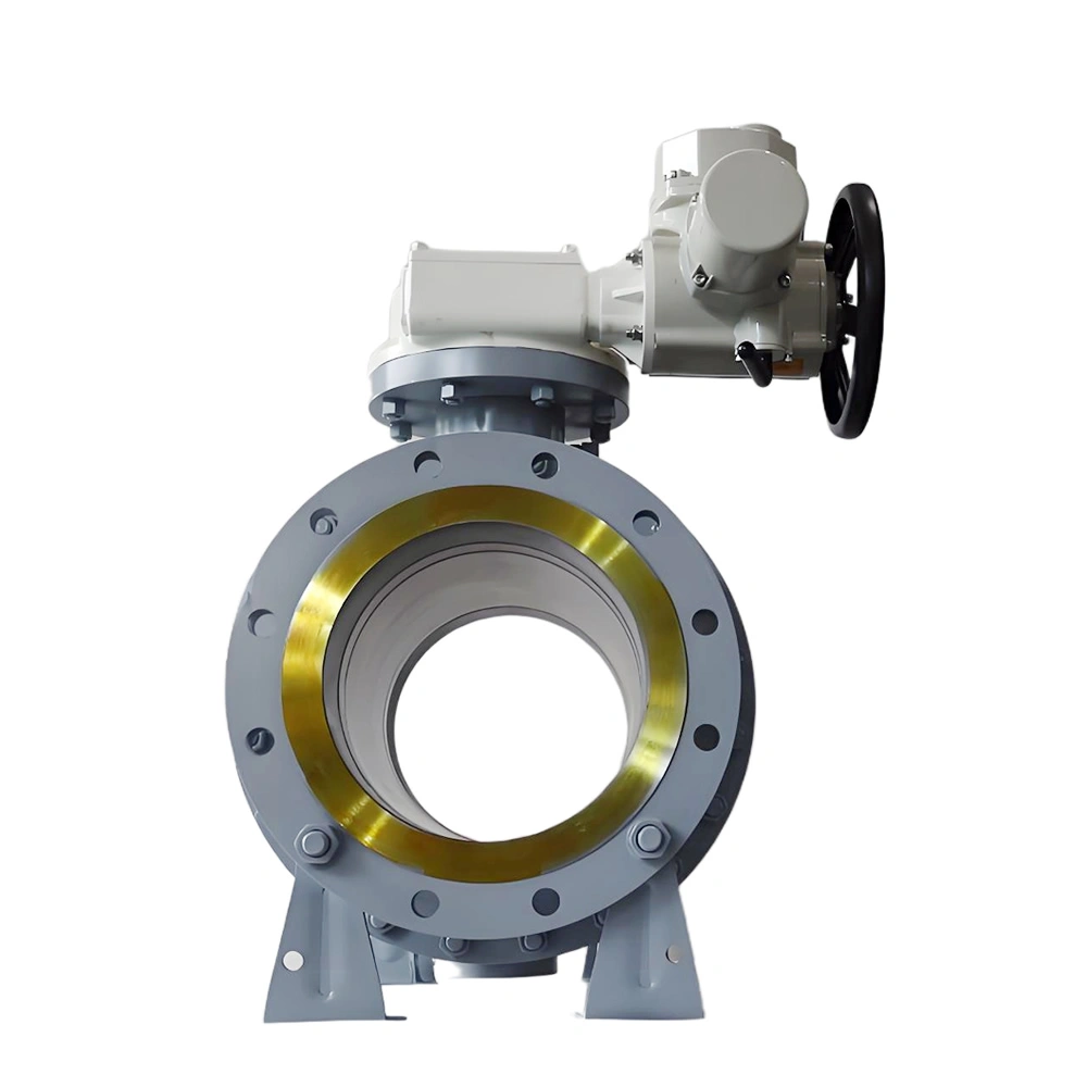 12″ Class150 WCB Flanged Electric Actuated Full Bore Two-Piece Trunnion Mounted Ball Valve - Image 4