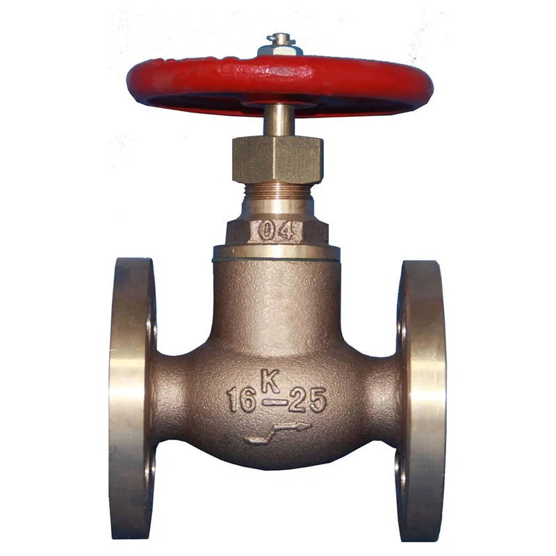 DIN ANSI DN50 Manual Marine Flange Bronze Straight Globe Valve - Image 3