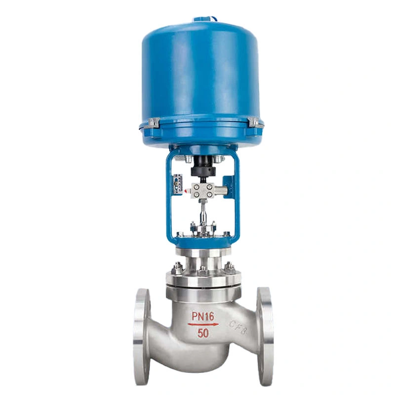 DIN ASME PN16 Casting Electric Actuated Stop Water Globe Valve - Image 1