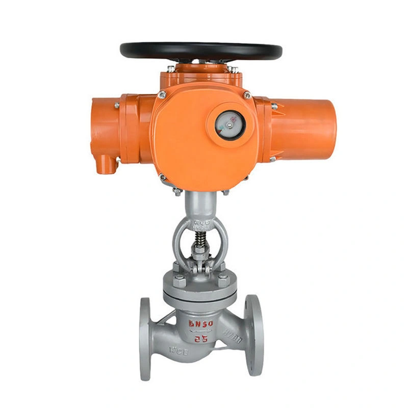 DIN ASME PN16 Casting Electric Actuated Stop Water Globe Valve - Image 2