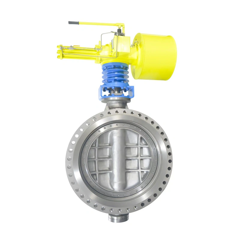 DN100 300LB High Temp Metal Seated Butterfly Valve - Image 2