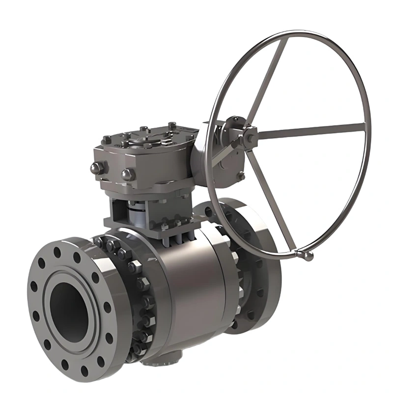 DN100 PN40 3-Piece Trunnion Mounted Hard Metal Seal BW Ball Valve for Flow Control - Image 2