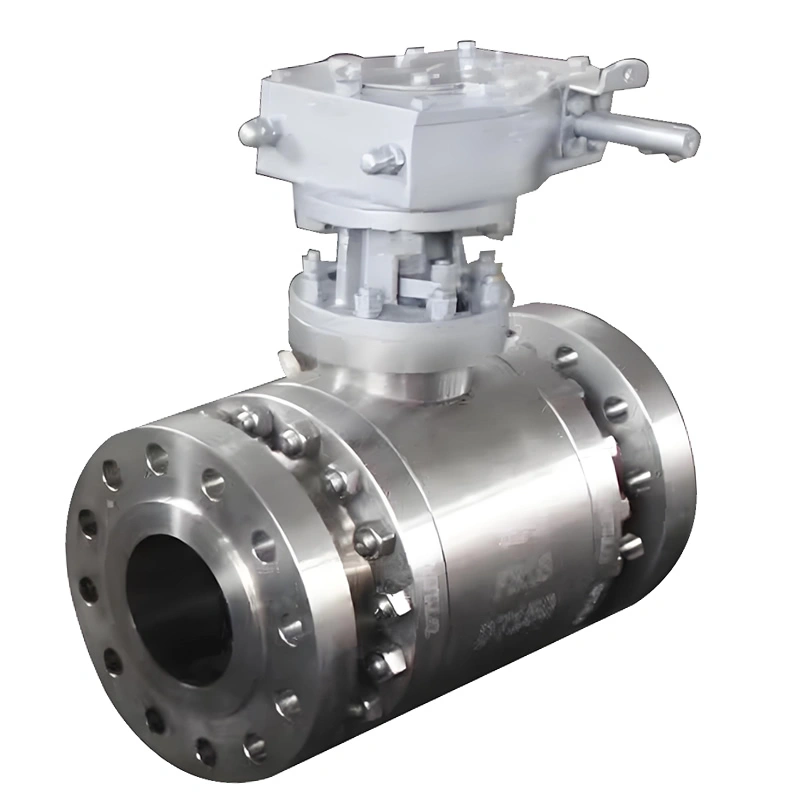 DN100 PN40 3-Piece Trunnion Mounted Hard Metal Seal BW Ball Valve for Flow Control - Image 4