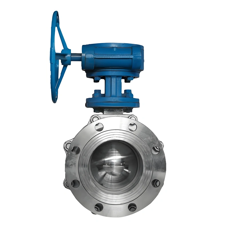 DN100 PN40 Carbon Steel SS304 Manual Metal Seal Float Flange Ball Valve - Image 1