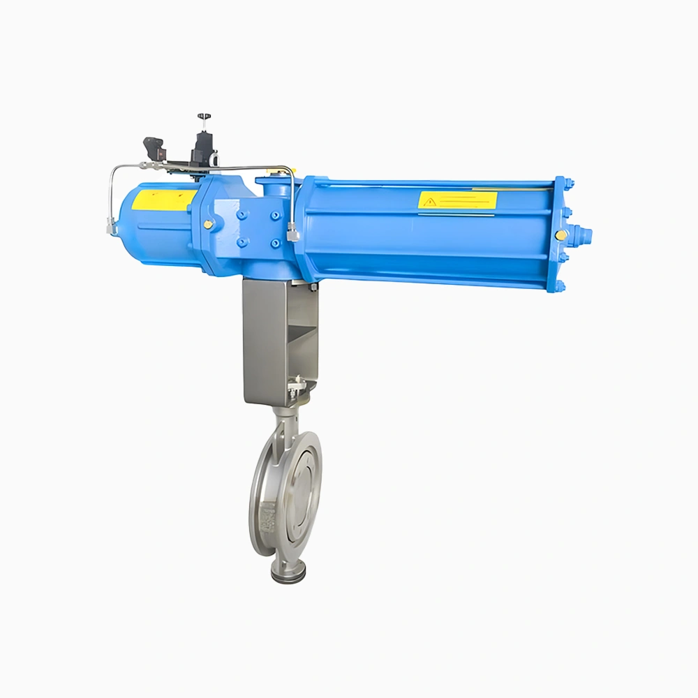 DN100 PN16 Triple Offset High Temp Metal Seal Flange Butterfly Valve - Image 3