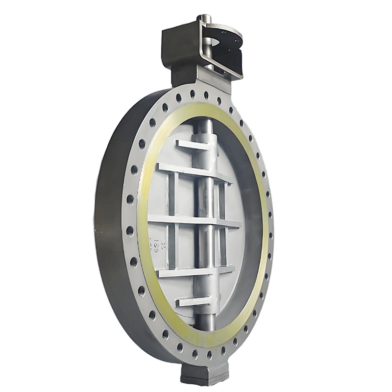 DN1200 150LB Raised Face Flanged CF8M Triple Offset Hard Seal Butterfly Valve